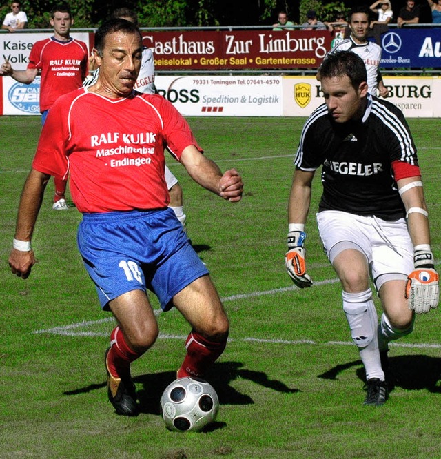 FVS-Spielertrainer Enzo Minardi machte...hslung zwar Arbeit, aber keinen rger.  | Foto: C.  Zimmermann