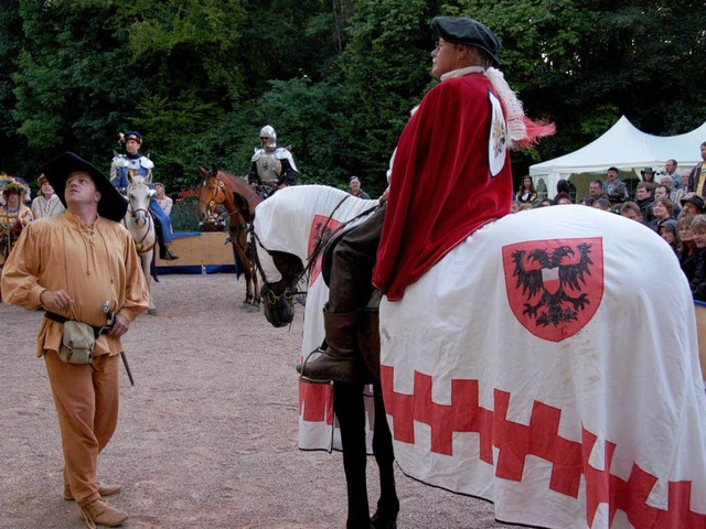 &#8222;Sthlinger Schneckenstreit&#8220;: Schauspiel auf Schloss Hohenlupfen.  | Foto: Dietmar Noeske