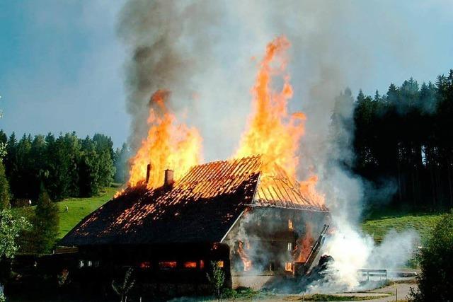 Video: Historischer Schwarzwaldhof brennt nieder