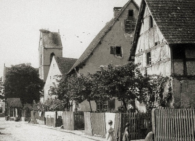 Dorfstrae in Eimeldingen, vermutlich um 1900  | Foto: Geschichtsverein