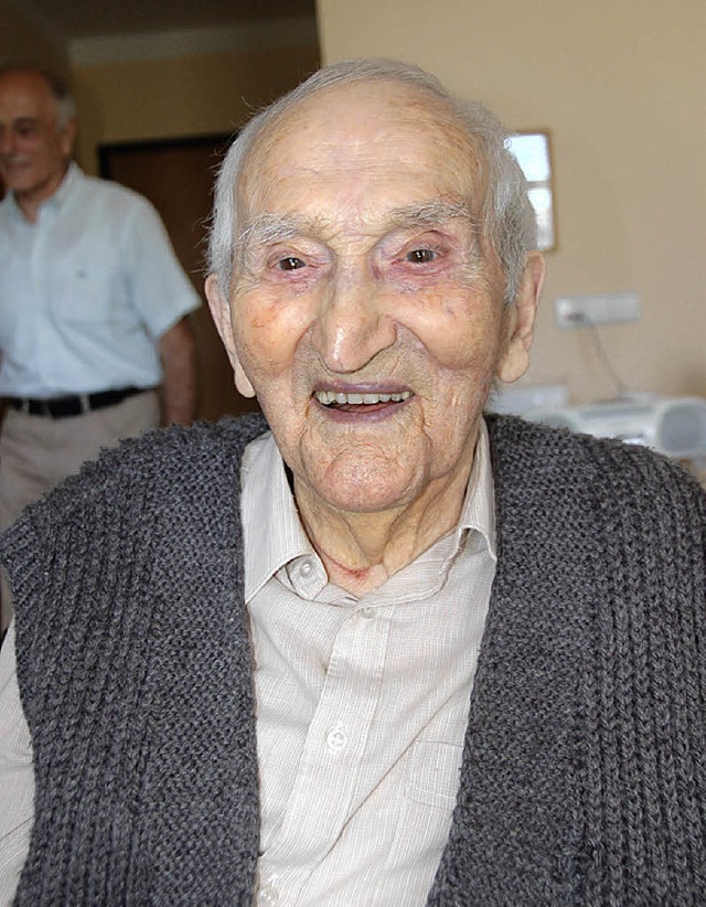 Julius Trnkle feiert heute seinen 102. Geburtstag.   | Foto: E. Mosmann