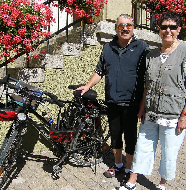 Ilse und Wolf-Dieter Wrth aus dem sch...ock&quot; in Sthlingen bernachteten.  | Foto: Martha Weishaar