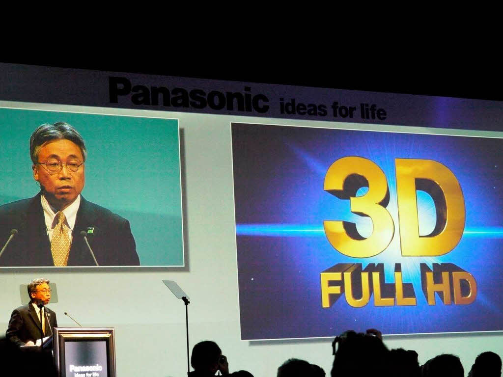 Weltpremiere: Panasonics CEO stellt das 3-D-Fernsehen vor