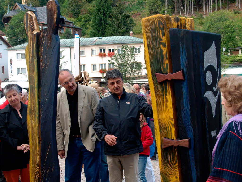 Mit seiner Skulptur „Bipola“" errang der sterreicher Jowi Johann Wieltsch den Preis fr die abstrakte Darstellung des Themas