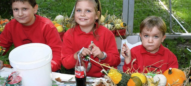 Die Herbstdeko steht schon. Und das Wetter stimmt ja auch schon fast.  | Foto: Jrn Kerckhoff