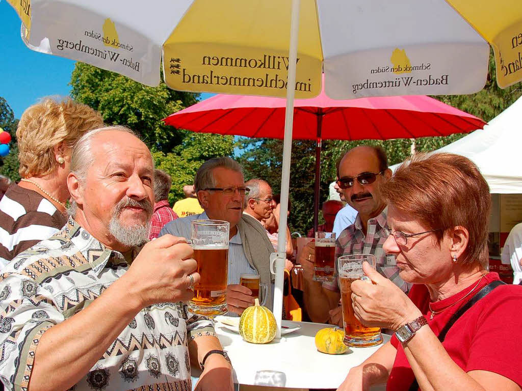 Auch die meisten Besucher waren kulinarisch beschftigt.