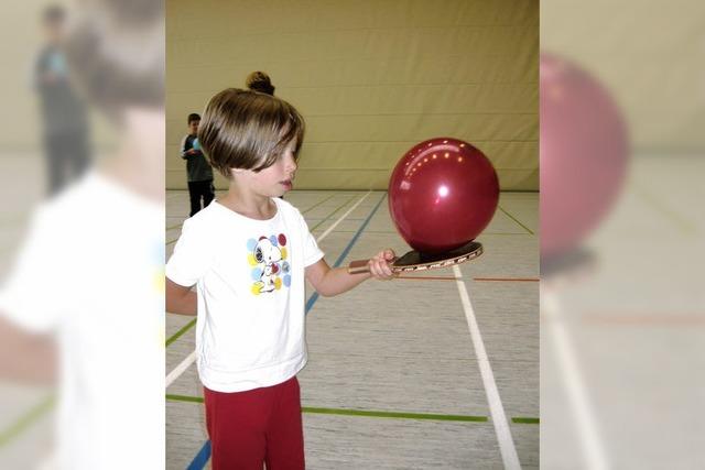 Viel Spa mit dem Tischtennisball