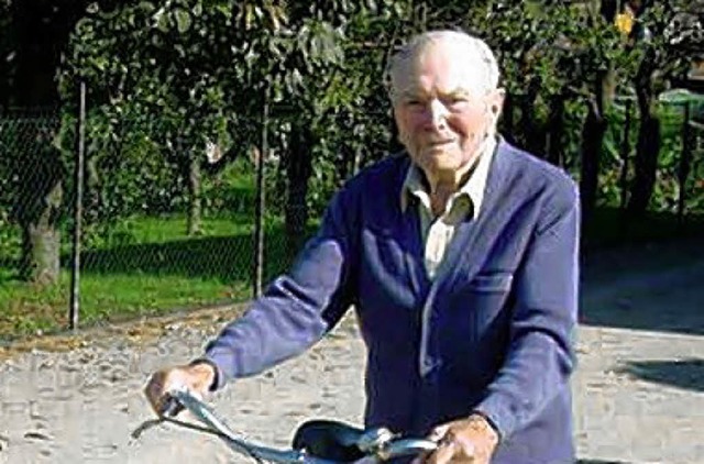 Max Wurth war gern mit dem Fahrrad in seinem Heimatdorf unterwegs.   | Foto: Dieter Fink