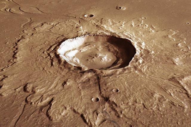 Ein Einschlag legte Wasser auf dem Mars frei