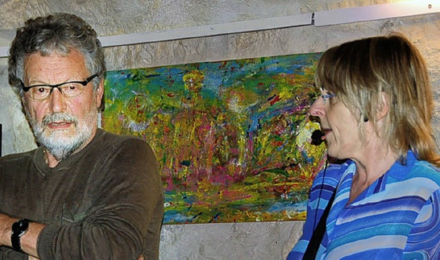 Erwin Stterlin und Stadtfhrerin Monika Merstetter  | Foto: senf