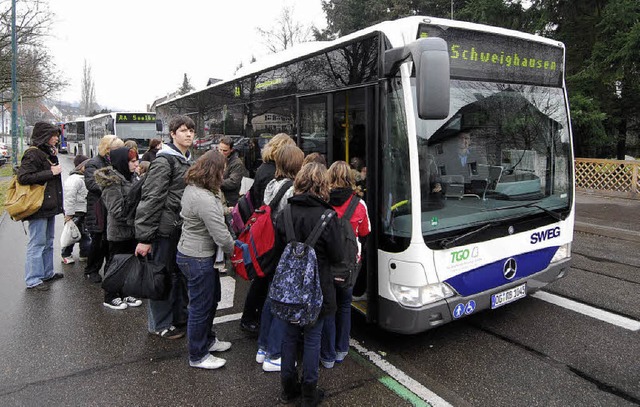 Die Jugendlichen  im Schuttertal wnschen sich bessere Busverbindungen.  | Foto: Michael Bamberger