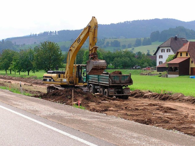 Wer wei, wo sich dieser Bagger befindet? Hinweise an die Polizei. 