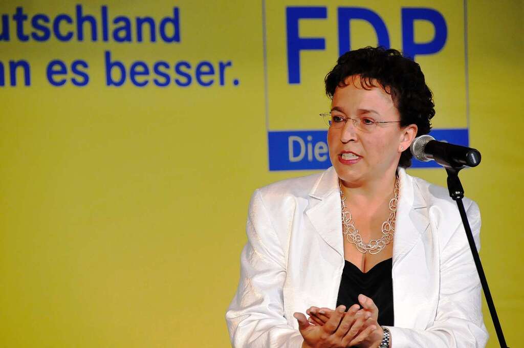 Brigitte Homburger,  stv. FDP-Fraktionsvorsitzende aus dem Wahlkreis Konstanz.