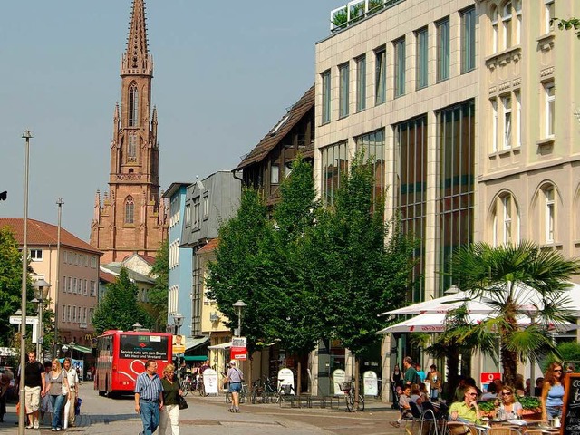 Teures Pflaster: Die Offenburger Innenstadt.  | Foto: hr