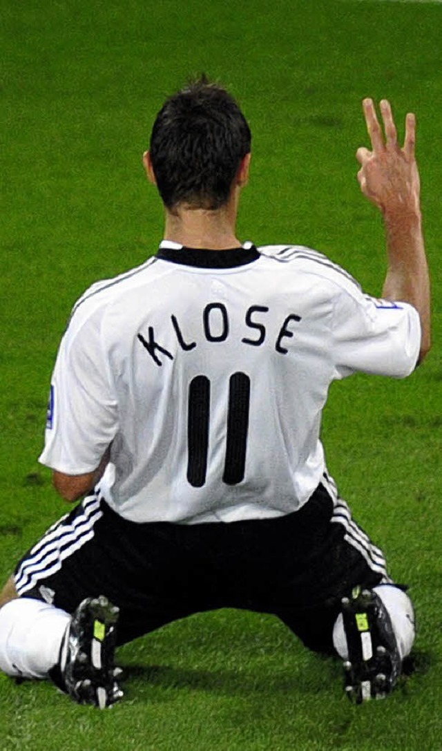 Klose in Jubelpose  | Foto: afp