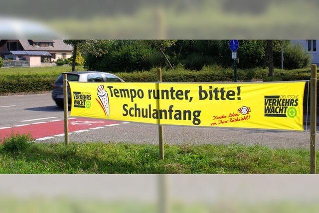 Tempo runter – Schulanfang