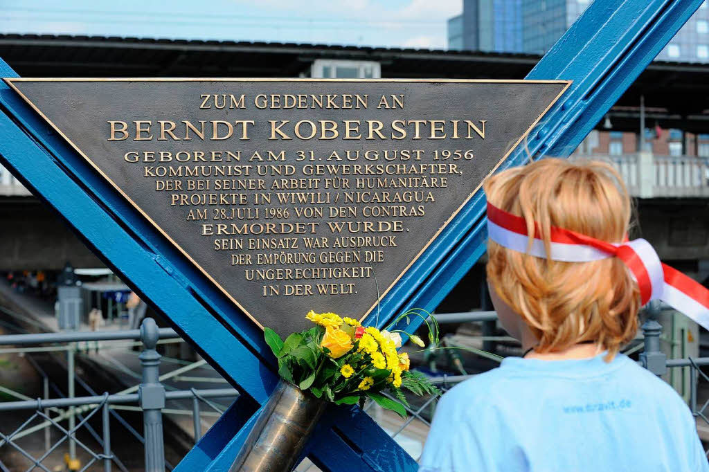 Gedenktafel fr Berndt Koberstein.