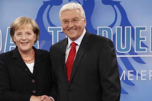Analyse: Merkel und Steinmeier - mehr Duett als Duell