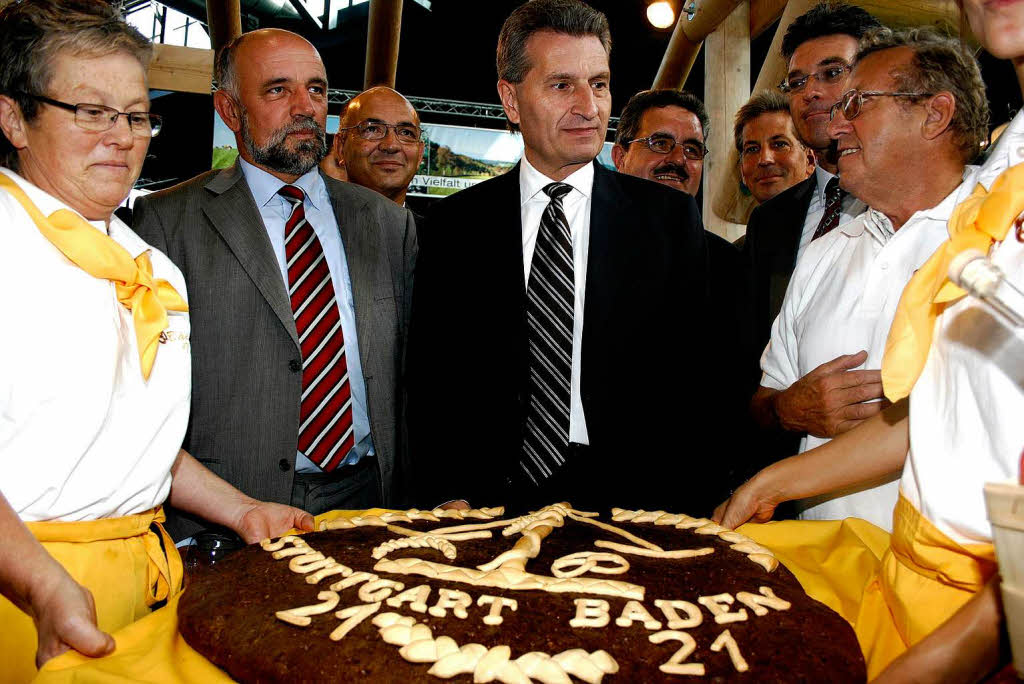 Besuch von Baden-Wrttembergs Ministerprsident Gnther Oettinger