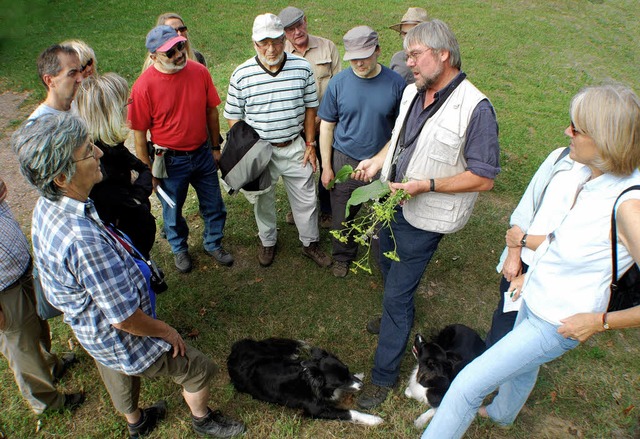 Welch besonderes Gewchs am Wegesrand &#8211; Jrg-Uwe Meineke kennt sie alle.   | Foto: stefan merkle