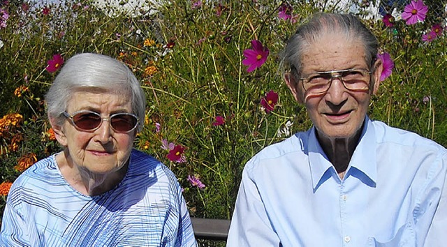 Johanna und Paul Leuthner sind seit 60 Jahren verheiratet.   | Foto: G. Killius