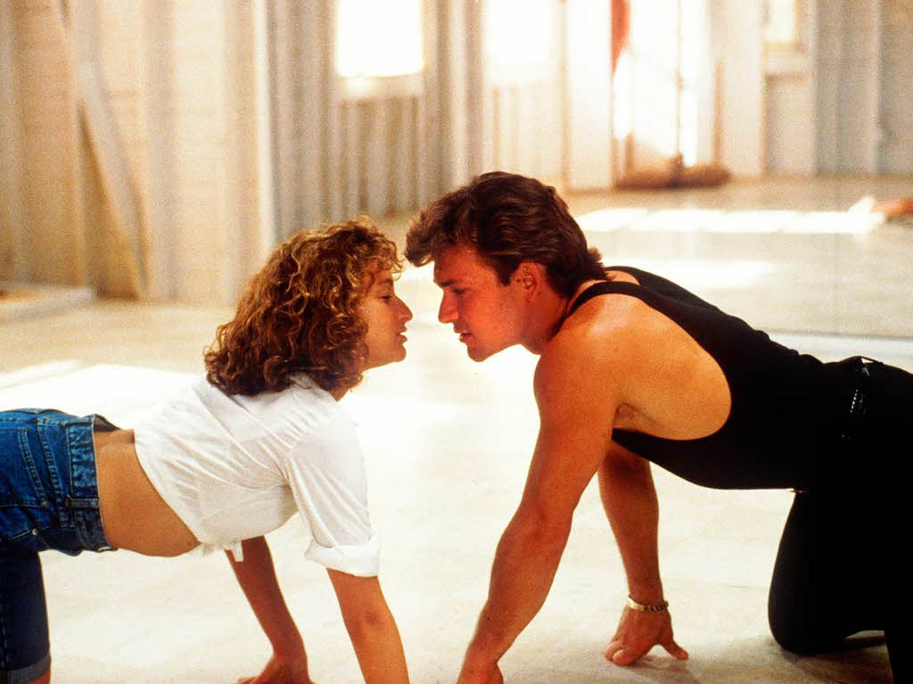 Szenen wie diese haben ihn – und seine Filmpartnerin Jennifer Grey – weltberhmt gemacht: Patrick Swayze in „Dirty Dancing“ (1987).