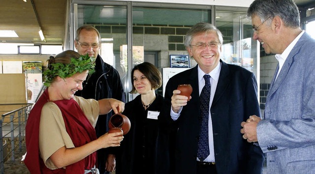 Von einer Rmerin lie sich Regierungs...den Heimattagen nach Reutlingen fuhr.   | Foto: Sabine Model