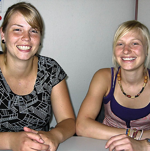 Nach der Vorfreude ein ziemlicher Schock: Daria Mller (links) und Anna Langer   | Foto: ELISABETH WILLERS