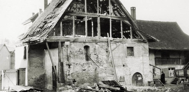 1956 wurde der Ziegelschopf abgerissen...in Wohnhaus fr Tonwerke-Mitarbeiter.   | Foto: Volker G.Scheer