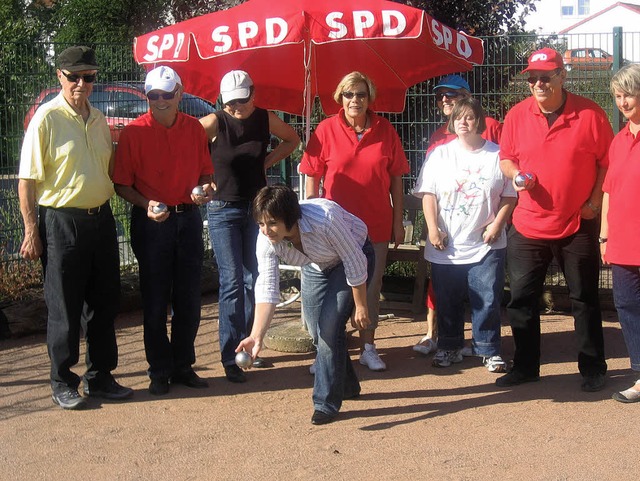 Machte beim Boule eine gute Figur: Jana Zirra   | Foto: privat