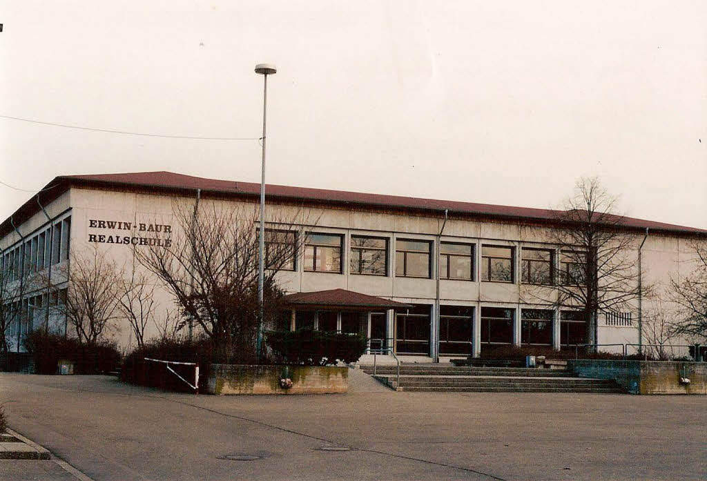 Die alte Erwin-Baur-Realschule.