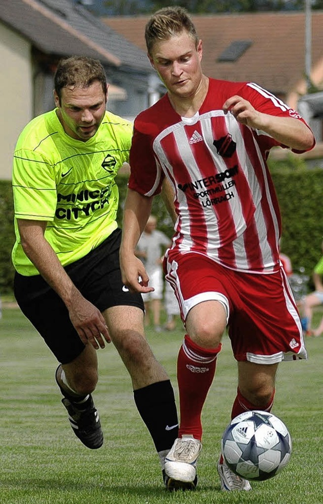 Einen Schritt voraus ist derzeit der F...in (Christoph Hug) in der Landesliga.   | Foto: peter gerigk