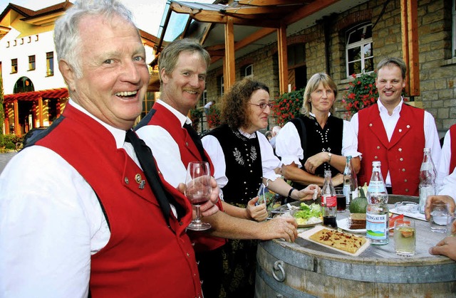 Eine gute Stimmung herrschte beim Herb...uftritt  Kaisersthler Spezialitten.   | Foto: herbert trogus