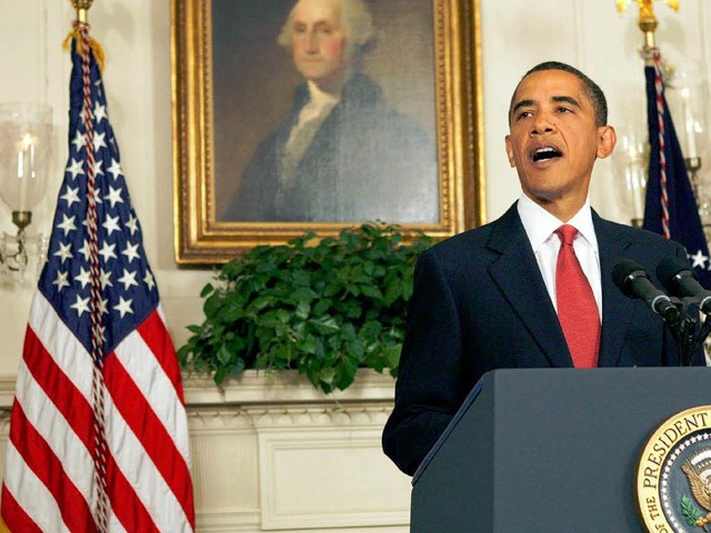 Prsident Obama kndigt stattdessen mo...eiten zur Abwehr iranischer Raketen an  | Foto: dpa