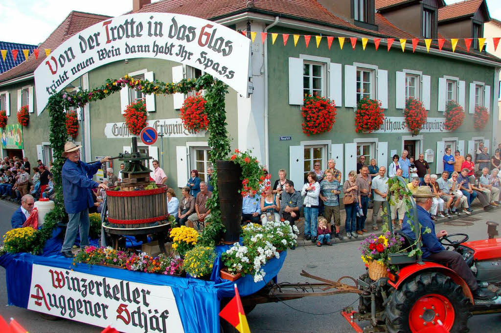 Ein Forum fr den Auggener Wein mit buntem Rahmenprogramm bot das 54. Winzerfest in Auggen. <?ZP?>
