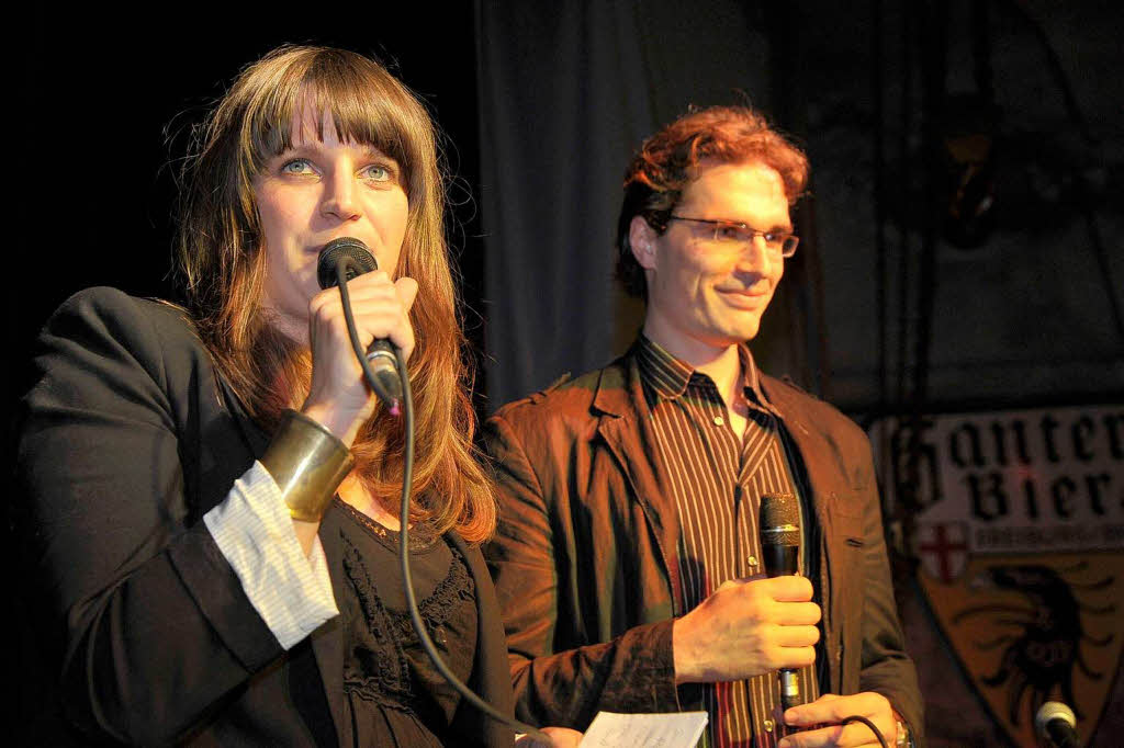 Moderatoren Julica Goldschmidt und Florian Kech