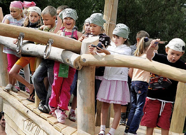 Leinen los: Kleine Piraten freuen sich ber ihr neues Schiff.   | Foto: PR