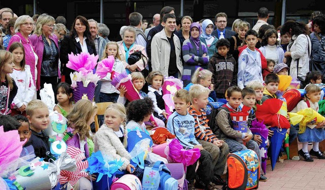 42 Erstklssler freuen  sich in Fahrnau auf die Schule.   | Foto: Herbert Wolff