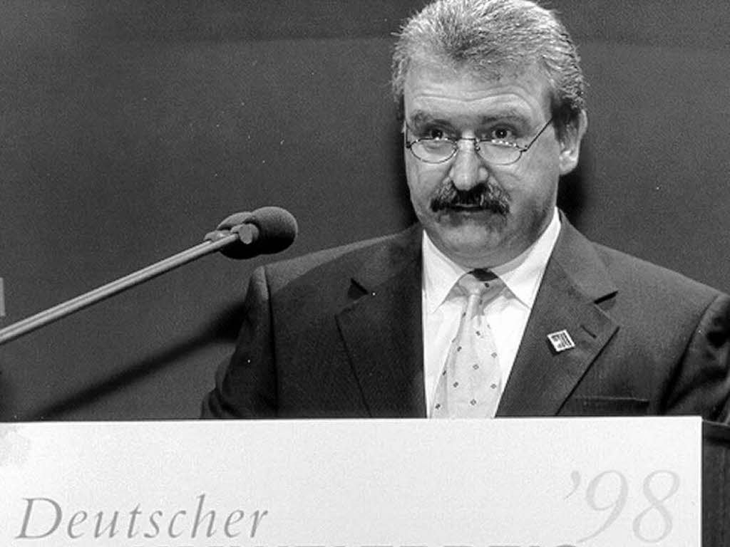 Georg Salvamoser 1998 bei der Verleihung des Deutschenr Umweltpreises.