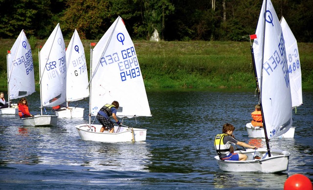 Immerhin  drei Wettfahrten konnten in ...der Herbstregatta  absolviert werden.   | Foto: Roland Vitt