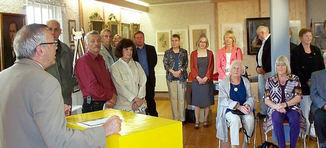 Brunlingens Brgermeister Jrgen Guse...der Schriftenreihe im Kelnhofmuseum.    | Foto: Bertsche