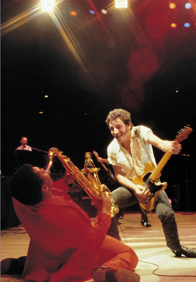 Bruce Springsteen und E-Street-Band-Saxophonist Clarence Clemons   | Foto: Jim Marchese