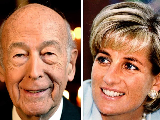 Geheimnisvolle Andeutungen: Valry Giscard d&#8217;Estaing und Prinzessin Diana.  | Foto: dpa