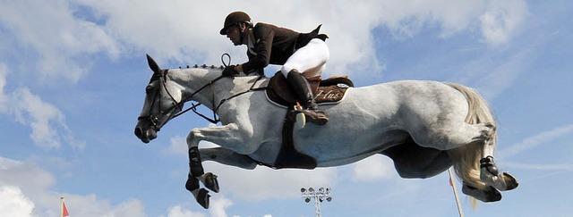 Das Springreiten  bindet naturgem die meisten Zuschauer.   | Foto: DPA/Patrick Seeger