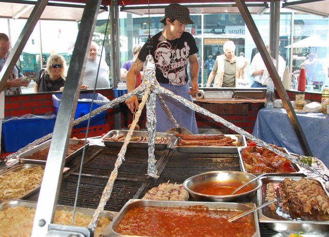 Eine reiche Auswahl bietet der Suhler Stadtgrill.   | Foto: Lauber