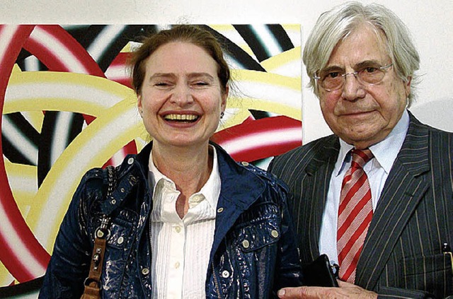 Vera Leutloff mit ihrem Sammler-Exegeten Bazon Brock.   | Foto: RWB