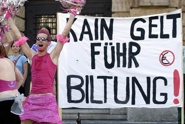 Fast berall ist das Geld fr Bildung ...der technischen Fakultt in Freiburg.   | Foto: Ingo Schneider