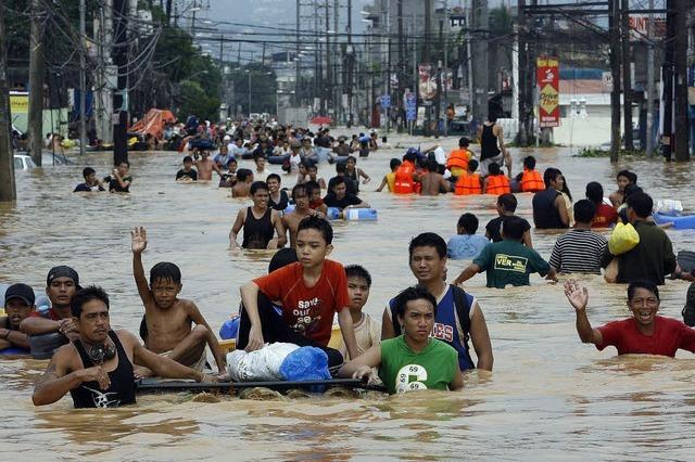 Manila steht unter Wasser