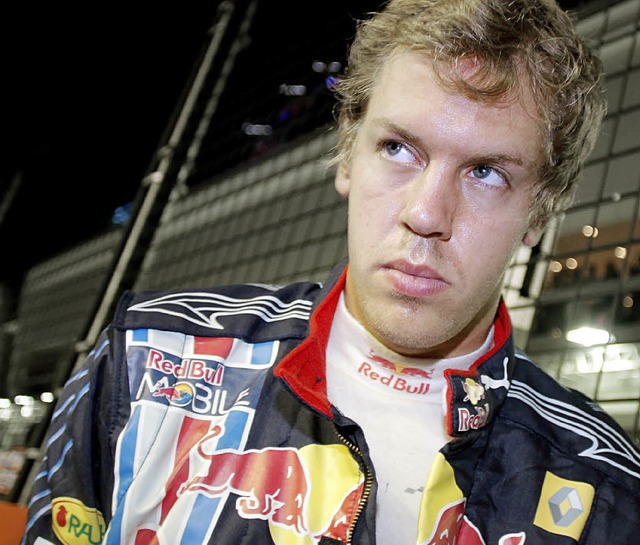 Hatte es eilig: der geknickte Sebastian Vettel    | Foto: dpa