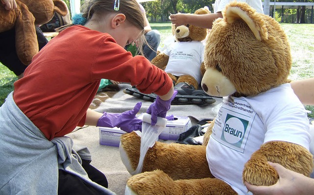 Im &#8222;Brenhospital&#8220; wurden knuffige Bren verarztet.  | Foto: SUSANNE MLLER